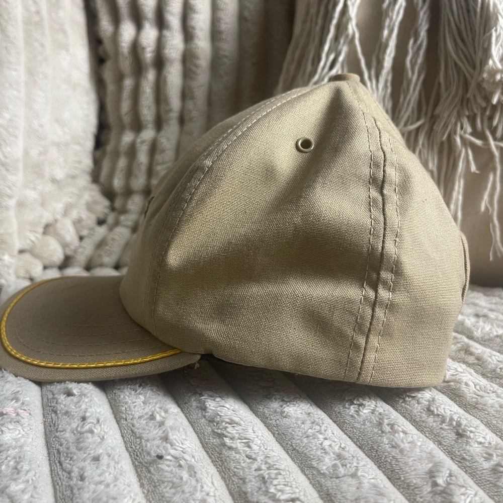 Vintage Walleye Fishing Hat Khaki Embroidered Fish Cap - Picture 3 of 7